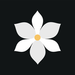 Magnolia Flower Icon features a soft and elegant design, perfect for representing natural beauty, sophisticated decor, or botanical-inspired branding