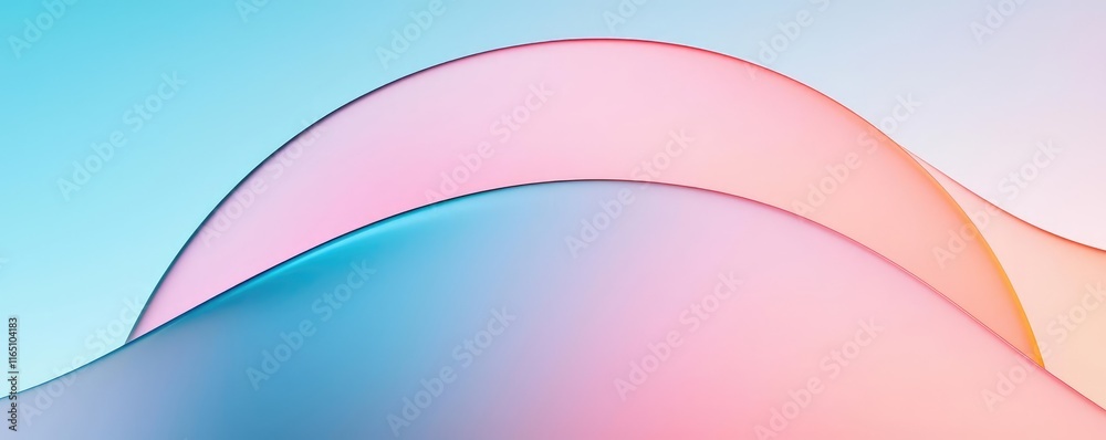 Poster Circles abstract background concept. An abstract design featuring soft curves and gradient colors for modern visuals.