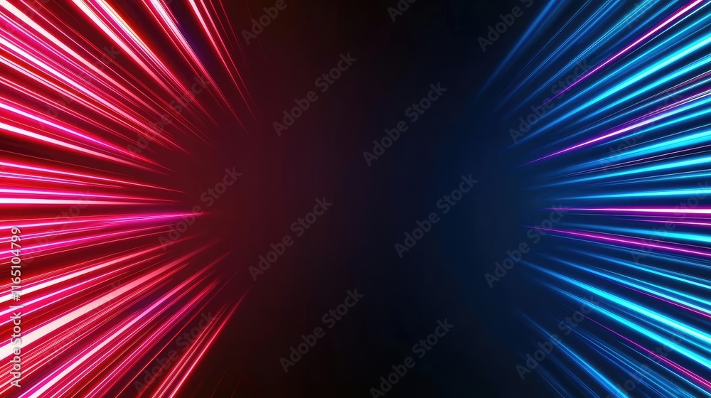 Aufkleber Fireworks abstract background idea. Vibrant rays of light create a dynamic visual effect with a gradient of colors.