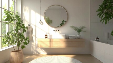 Floating Vanity with Clean Design