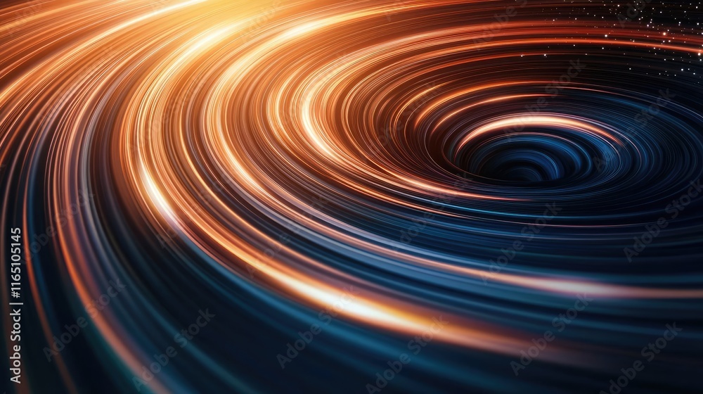 Aufkleber Cosmic abstract background idea. A mesmerizing swirl of light and color in a cosmic vortex, evoking mystery and wonder.
