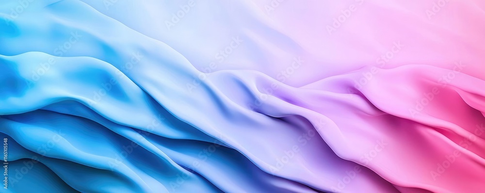 Aufkleber Cosmic abstract background idea. Abstract waves of pastel colors create a soft, fluid motion effect for graphic design.