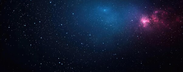 Fototapeta premium Cosmic abstract background idea. A stunning view of the cosmos filled with vibrant stars and nebulae against a dark backdrop.