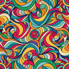 Abstract colorful seamless pattern background vector