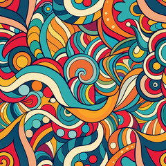 Abstract colorful seamless pattern background vector
