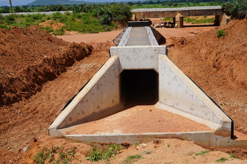 Ongoing Construction of a Culvert Structure