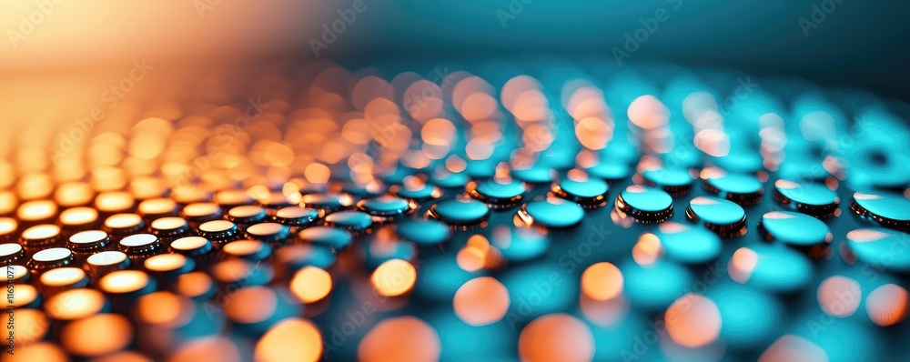 Aufkleber Circles abstract background concept. Abstract close-up of colorful water droplets creating a mesmerizing pattern.