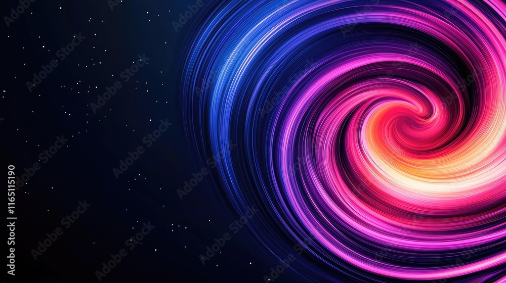 Aufkleber cosmic abstract background idea. vibrant swirl of colors creating a dynamic and energetic abstract b