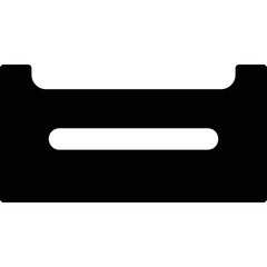 Archive shelf simple vector icon
