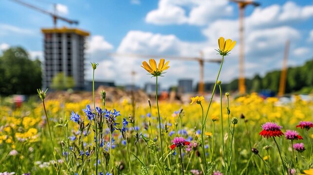Vibrant Wildflowers Blooming in Baden-W&uuml;rttemberg Landscape