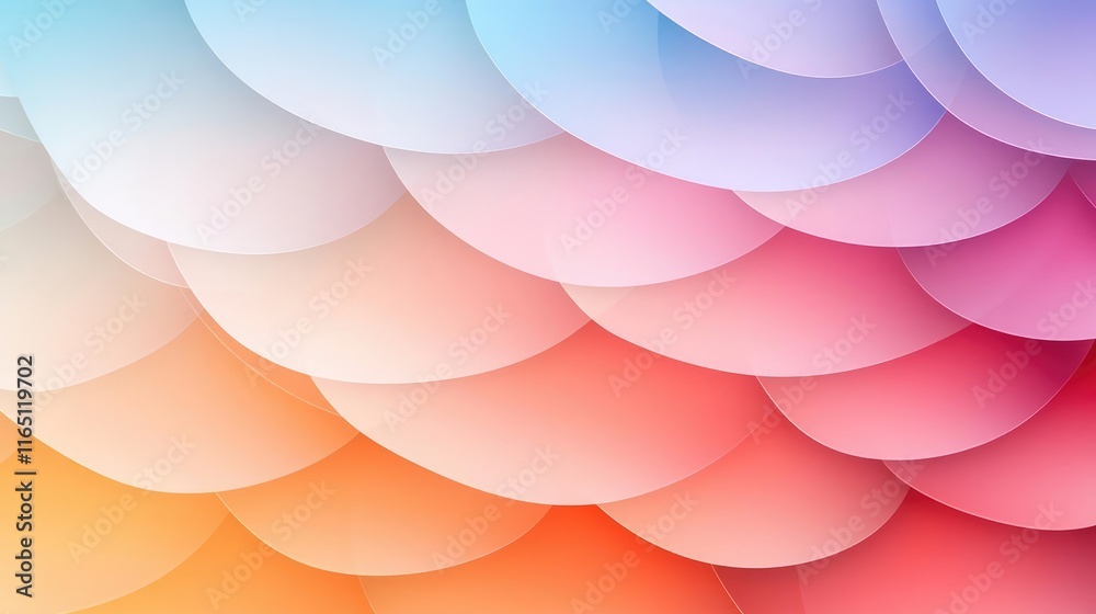 Aufkleber Circles abstract background concept. Colorful abstract waves create a vibrant and dynamic background for your creative projects.