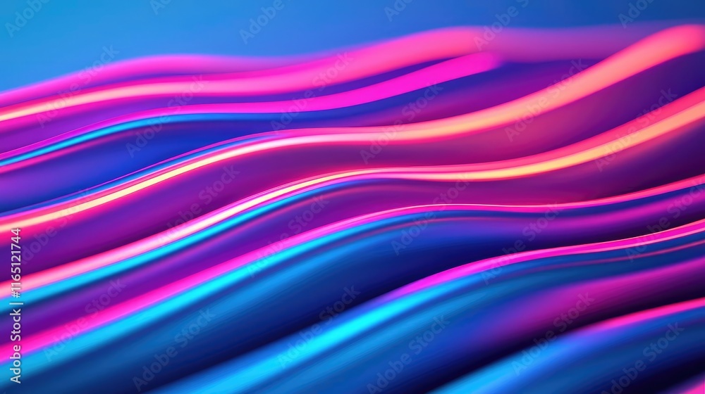 Aufkleber Fireworks abstract background idea. Vibrant waves of color blend in a smooth, flowing design for creative projects.