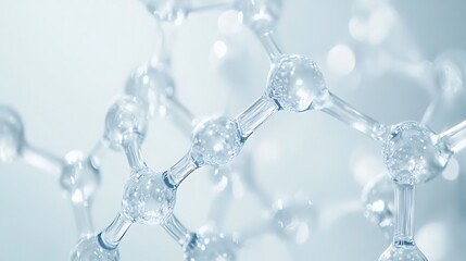 Innovative molecule skincare solutions unveiled in a serene laboratory environment