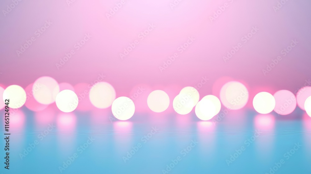 Poster Circles abstract background concept. Abstract blurred lights creating a vibrant and dreamy atmosphere for creative projects.