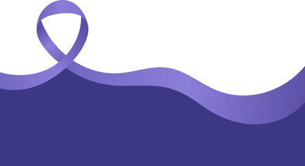 purple ribbon corner frame background