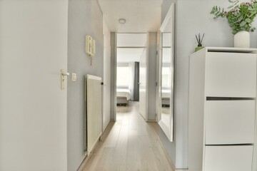 Modern minimalist interior hallway