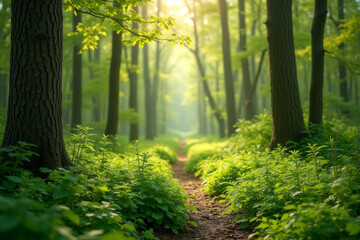 Obraz premium A photo of sparkling dew under the morning sunrise, highlighting the beauty of nature’s cycle.