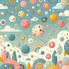 Naklejka premium seamless pattern with circle 