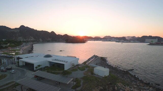 Muttrah Corniche Sunset View in Muscat, Oman