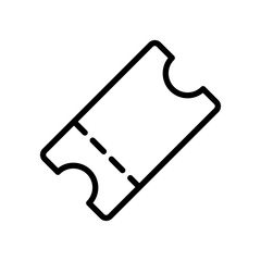 voucher, ticket, discount cupon icon, simple flat style, illustration, logo sign symbol pictogram template, for ui or ux isolated on white for mobile app, editable