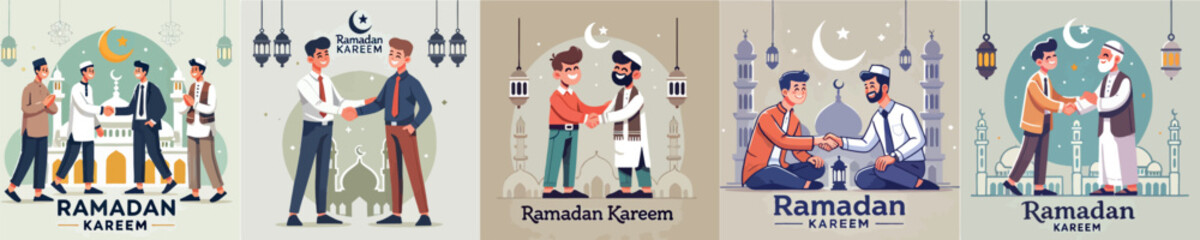 Obraz premium Picture of a man celebrating Ramadan