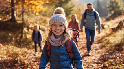 A young girl wearing a hat