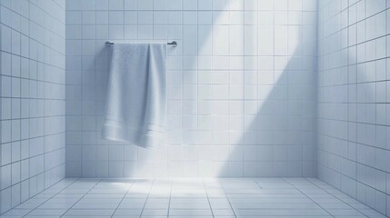 Elegant Bathroom with White Fixtures and Minimalist Aesthetic