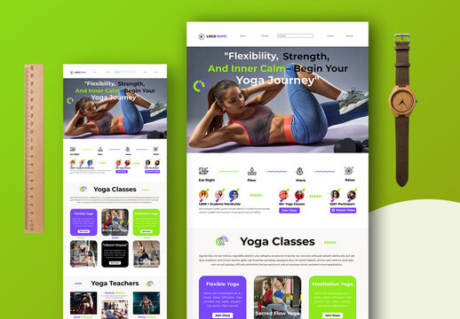 Yoga Classes Landing Page