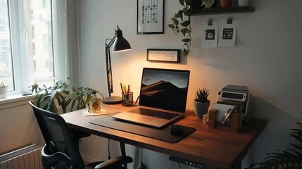 Contemporary Home Office Layout