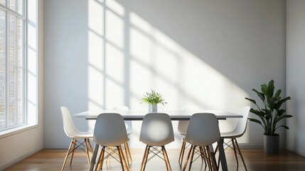 Stylish and Simple Dining Setup