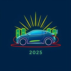 Futuristic Logo of 2025