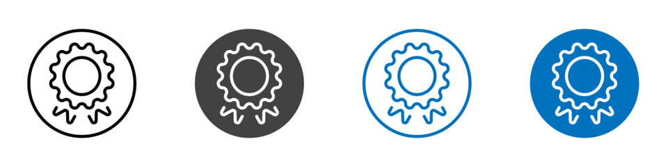 Badge icon flat editable icon mark set.