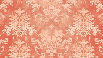 Fototapeta premium peach seamless pattern wallpaper