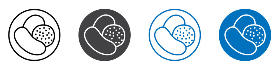 Candy crush icon flat editable icon mark set.