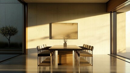 Modern Dining Table Arrangement