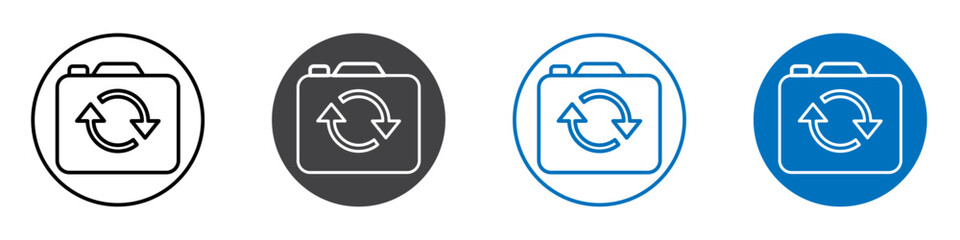 Obraz premium Switch camera icon flat editable icon mark set.