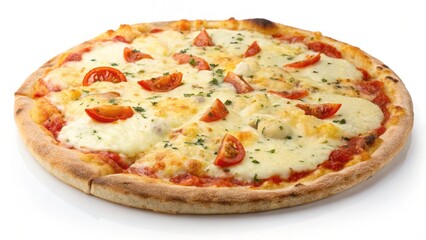 set of various plates of food isolated on white background