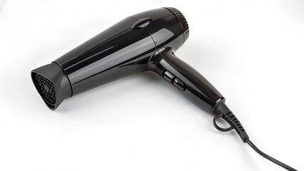 electric hair dryer isolated on white background