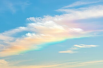 Fototapeta premium Iridescent Cloud, Circumhorizontal Arc, Fire Rainbow