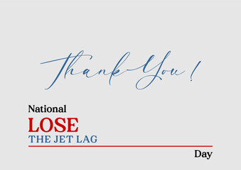 National Lose the Jet Lag Day