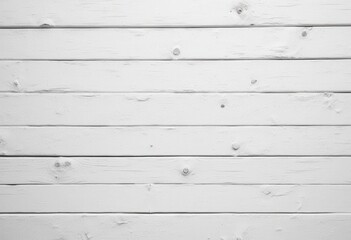 Naklejka premium White wooden planks with knots background.