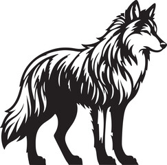 Fierce Wolf Vector Illustration for Designers