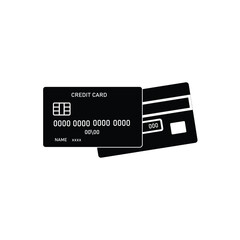 Credit card icon vector. Credit card payment sign and symbol.