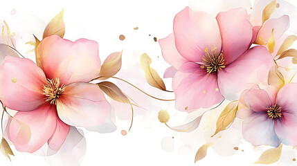 Fototapeta premium Abstract floral art background