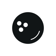 Bowling Ball Icon features a sleek and energetic design, perfect for representing bowling alleys, sports clubs, or recreational activities