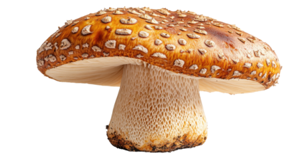 fly mushroom isolated on white background 