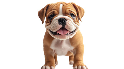 Fototapeta premium english bulldog isolated on white background