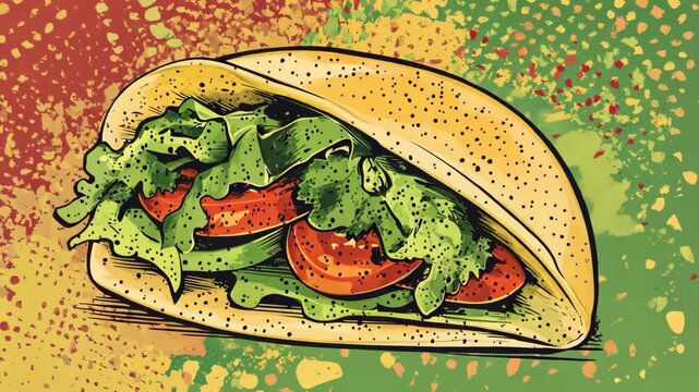 Delicious colorful sandwich with fresh vegetables ready to enjoy at lunchtime