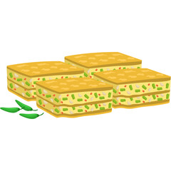 Martabak telur or egg martabak indonesian food 