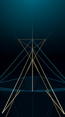 Fototapeta premium Muted Blue Parallel Lines